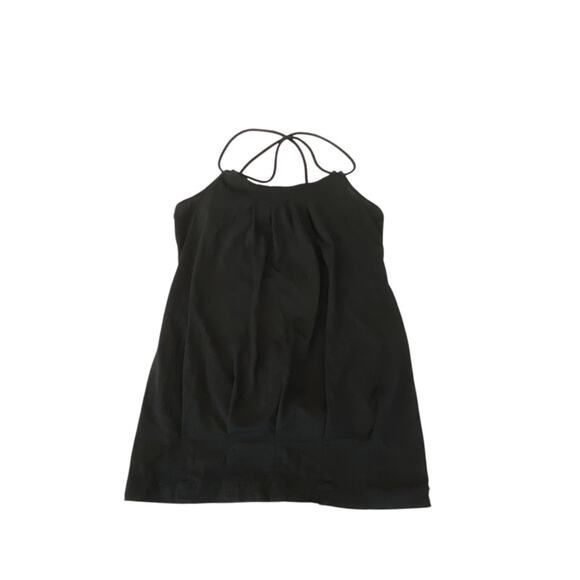 LULULEMON No Limits built in bra Racerback black tank Size 6 - Picture 3 of 9